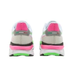 Diadora Women's Atomo V7000 Running Shoe - White/Green Fluo/Pink Fluo -Hoka Shop 101.179068 D0250 20 HR
