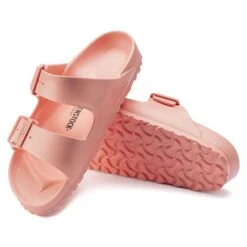 Birkenstock Arizona EVA Sandal - Coral Peach- Medium/Narrow -Hoka Shop 1022367 sole