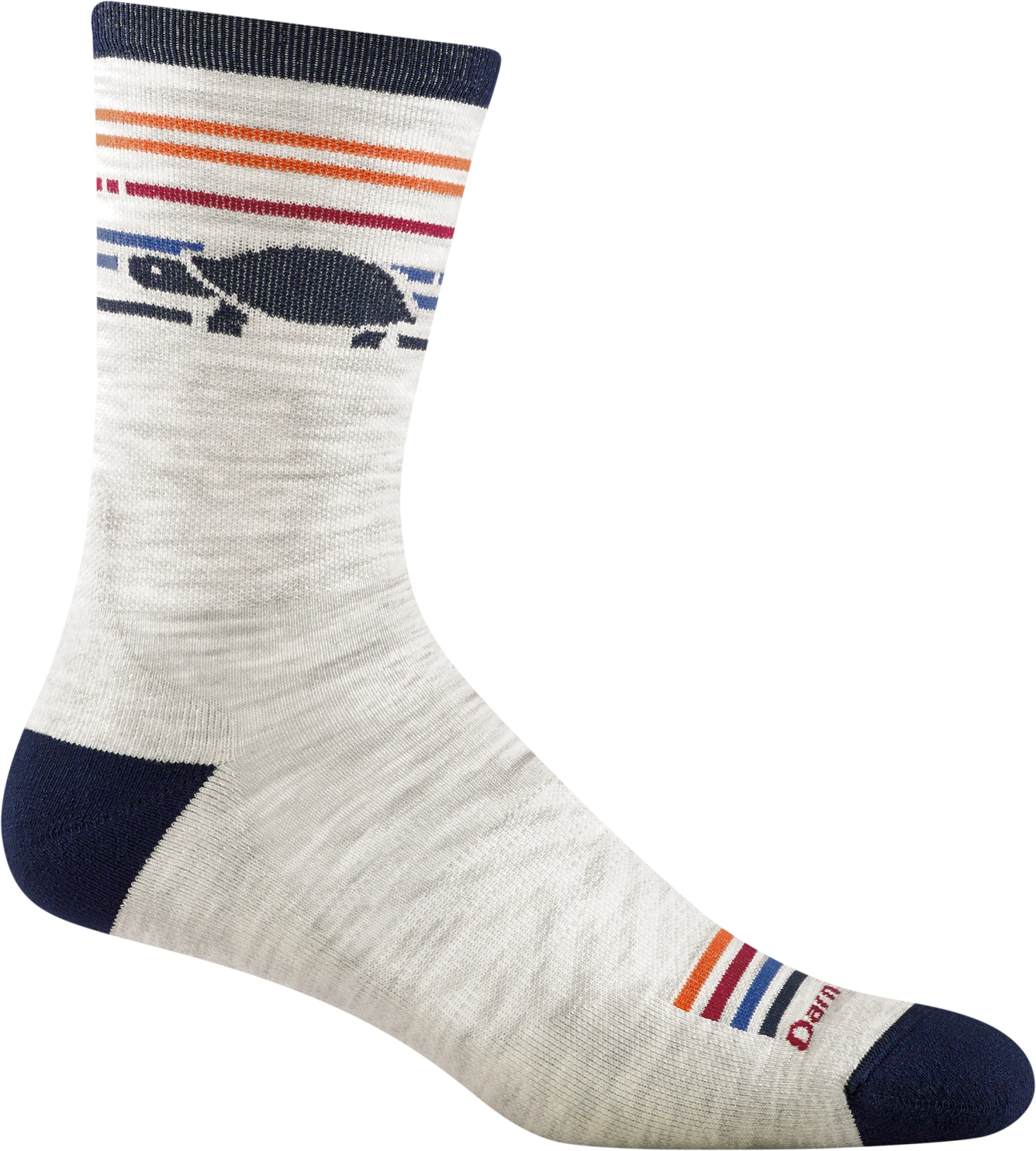 Darn Tough Men's Pacer Micro Crew Ultra-Light Cushion Running Sock - Ash (1041-ASH) 3 Darn Tough Men's Pacer Micro Crew Ultra-Light Cushion Running Sock - Ash (1041-ASH)