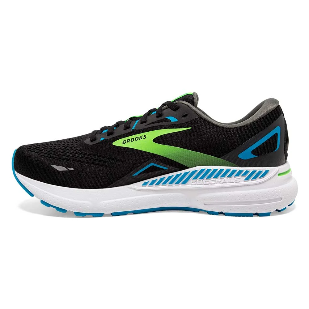 BROOKS Men's Adrenaline GTS 23 Running Shoe- Black/Hawaiian Ocean/Green- Wide (2E) 7 BROOKS Men's Adrenaline GTS 23 Running Shoe- Black/Hawaiian Ocean/Green- Wide (2E) - Image 5