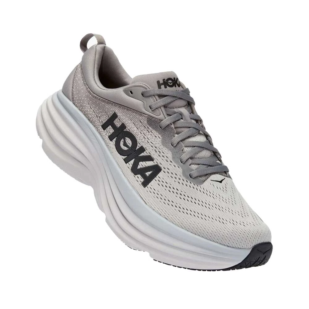 Hoka Men's Bondi 8 - Sharkskin/Harbor Mist - Extra Wide (4E) 5 Hoka Men's Bondi 8 - Sharkskin/Harbor Mist - Extra Wide (4E) - Image 3