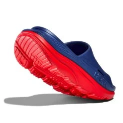 Hoka Unisex Ora Recovery Slide 3 - Bellwether Blue/Red Alert - Regular (D) -Hoka Shop 1135061 BBRA 4
