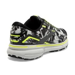 BROOKS Women's Ghost 15 Camo Running Shoe - Black/Ebony/Nightlife - Regular (B) -Hoka Shop 120380 029 H Ghost 15