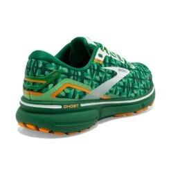 BROOKS Women's Ghost 15 Run Lucky - Green/White/Orange- Regular (B) -Hoka Shop 120380 371 H Ghost 15