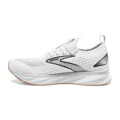 BROOKS Women's Levitate StealthFit 6 Running Shoe- White/Bran- Regular (B) -Hoka Shop 120385 170 M Levitate StealthFit 6