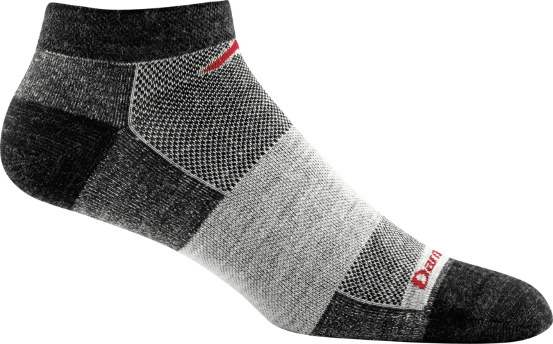 Darn Tough Men's No Show Light Running Socks - Charcoal (1437-Charcoal) 2 Darn Tough Men's No Show Light Running Socks - Charcoal (1437-Charcoal)