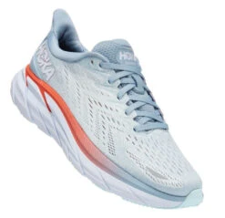 HOKA Women's Clifton 8 Wide (D) -Hoka Shop HOKAWomensClifton8Wide BlueFogPleinAir 2
