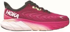 HOKA Women's Arahi 6 Wide (D) - Festival Fuchsia/Ibis Rose (1123197-FFIR)