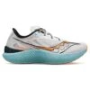 Saucony Men's Endorphin Pro 3 Racing Shoe- Fog/ViZiOrange- Regular (D) -Hoka Shop S20755 25 1