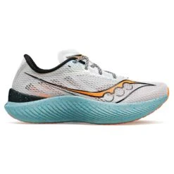 Saucony Men's Endorphin Pro 3 Racing Shoe- Fog/ViZiOrange- Regular (D)