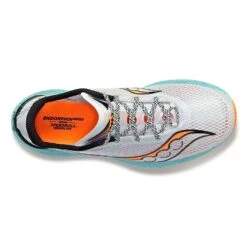 Saucony Men's Endorphin Pro 3 Racing Shoe- Fog/ViZiOrange- Regular (D) -Hoka Shop S20755 25 3