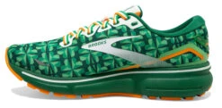 Brooks Men's Ghost 15 -Hoka Shop brooks mens ghost 15 running shoe st.patricks day edition green orange 3