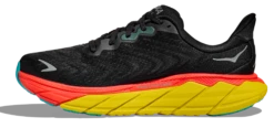 HOKA Men's Arahi 6 -Hoka Shop hoka mens arahi 6 running shoe black red yellow